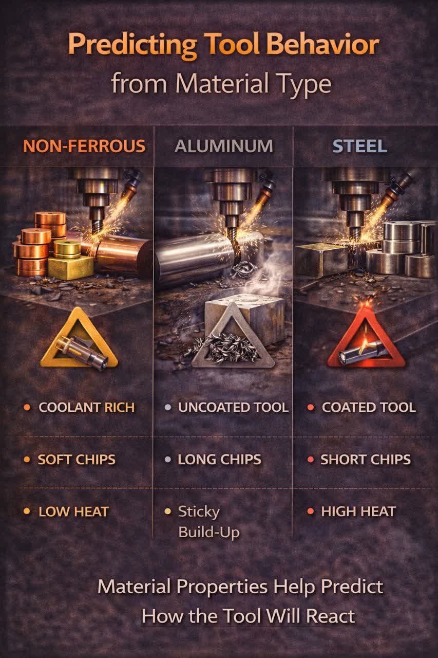 چگونه از روی متریال، رفتار ابزار را پیش‌بینی کنیم؟ راهنمای مهندسی CNC