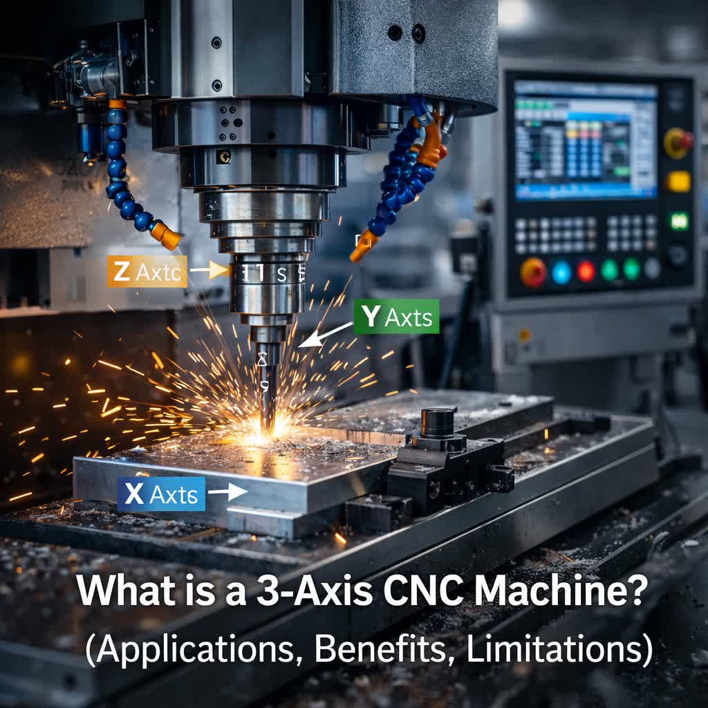 دستگاه CNC سه محور چیست؟ (کاربردها، مزایا و محدودیت‌ها)