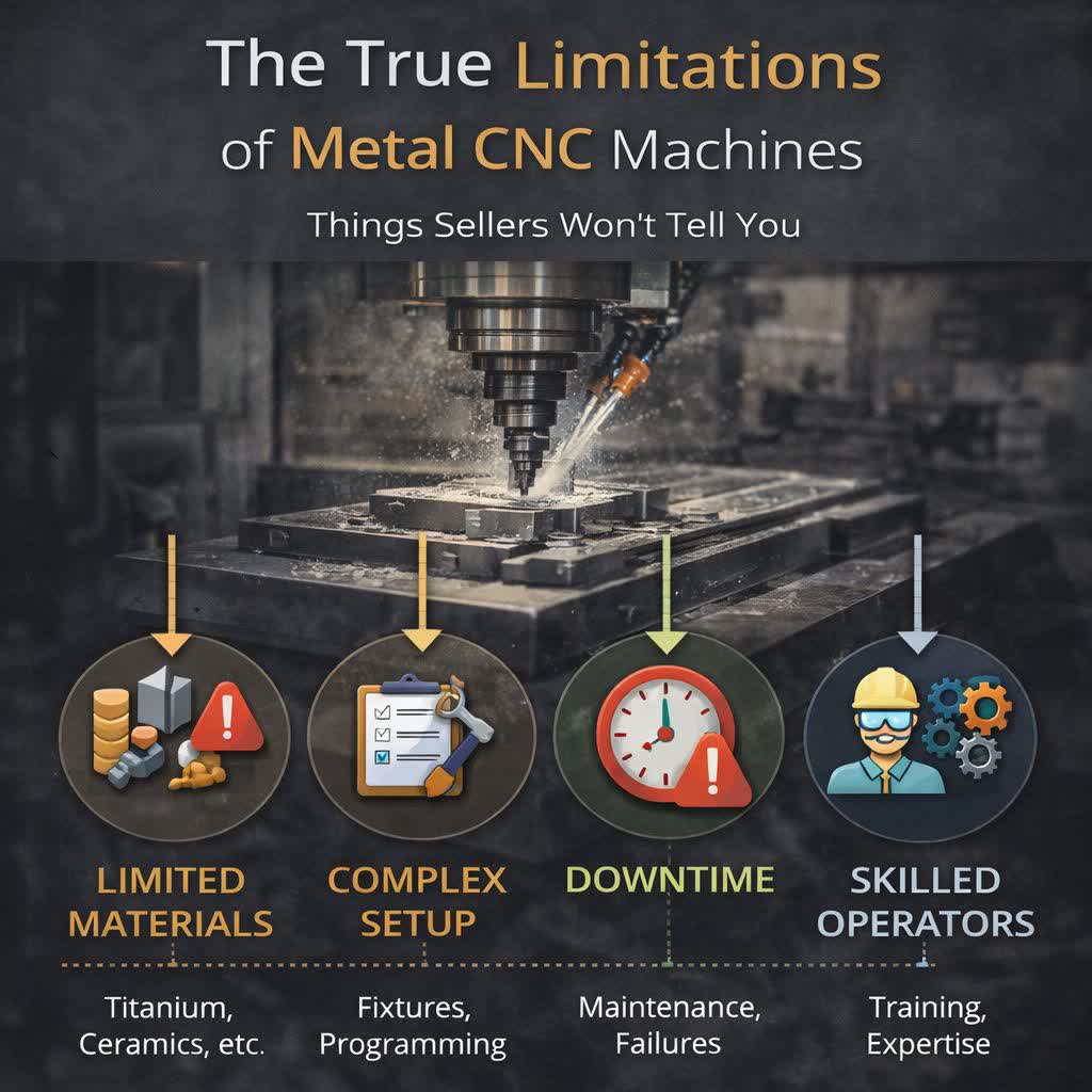 چه کارهایی را نباید با CNC فلز انجام داد؟