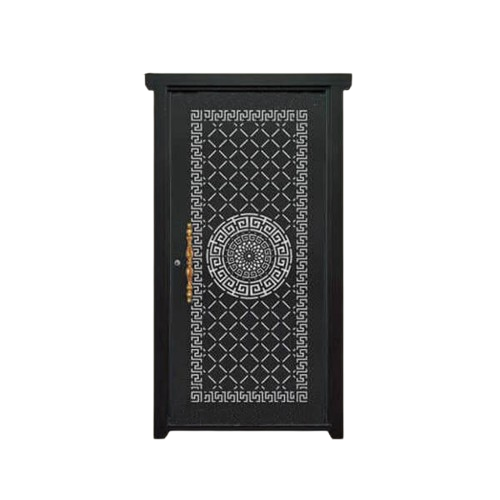 درب فلزی CNC تک لنگه نفر مدل SS55 – طرح مدرن با الگوی متوازن