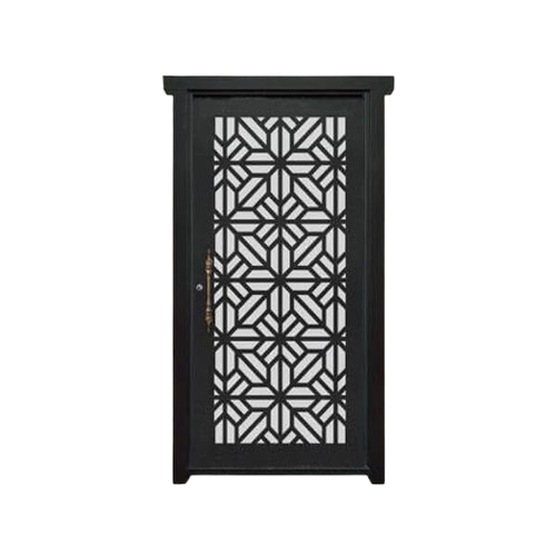 درب فلزی CNC تک لنگه نفر مدل SS42 – طرح مدرن و پویا