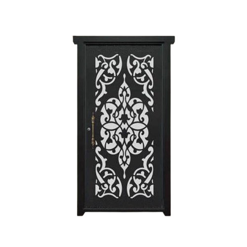 درب فلزی CNC تک لنگه نفر مدل SS48 – طرح اسلیمی مدرن