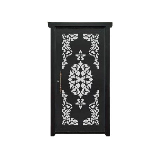 درب فلزی CNC تک لنگه نفر مدل SS54 – طرح مدرن اسلیمی