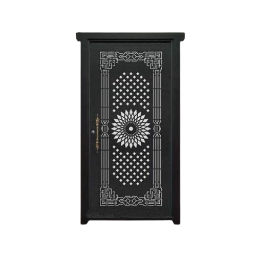 درب فلزی CNC تک لنگه مدل SS23- طرح اسلیمی